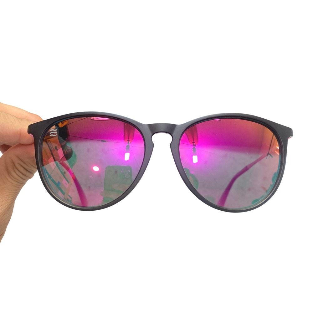 Neven Zoe Quinn Sunglasses Womens OS Black Pink Mirrored Lens